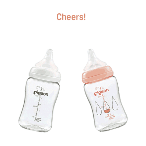 Cheers Babies Sticker by PIGEON Singapore