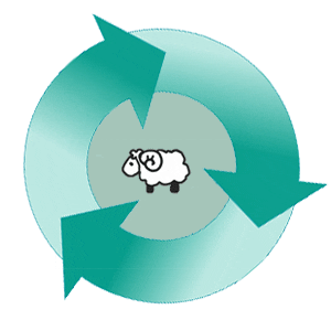 Woolly What Knot Sticker