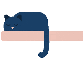 Sleepy Cat Sticker by beemotions