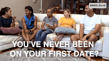 First Date Watching Tv GIF by Gogglebox Australia