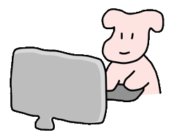 Typing Working Sticker