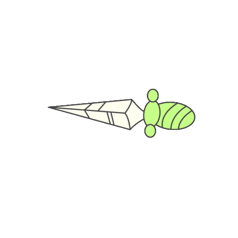 Knife Sticker by United By Short Hair