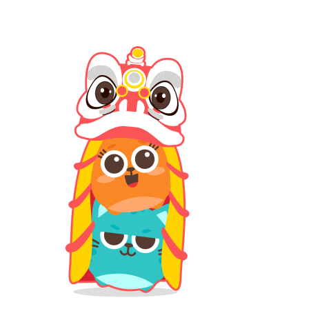 Happy New Year Sticker by Pets Kita