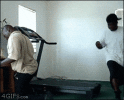 fail gangsta sandals treadmill gym fail