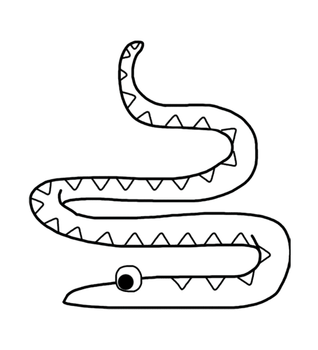 Abc Serpent Sticker by La Droguerie
