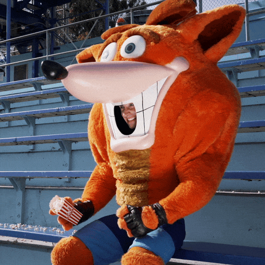 Excited Touchdown GIF by Crash Bandicoot