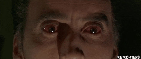 Christopher Lee Horror GIF by RETRO-FIEND