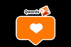 qwordsdotcom love like orange hearth GIF