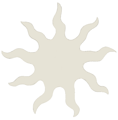 White Sun Sticker