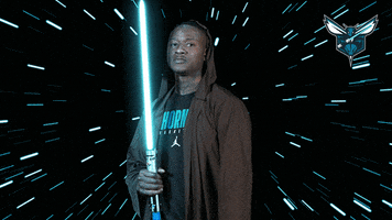 May The Fourth Be With You Star Wars GIF by Charlotte Hornets