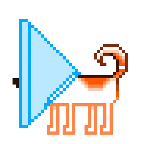 Dog Pixel Sticker by shurushok