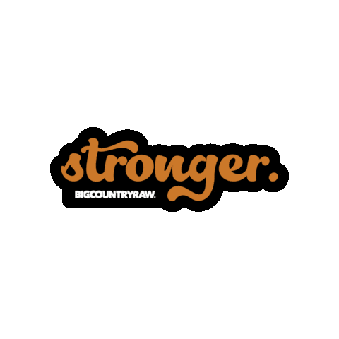 Stronger Sticker by Big Country Raw