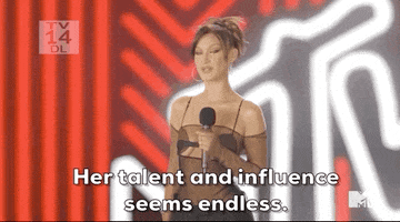 Bella Hadid GIF by 2023 MTV Video Music Awards