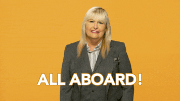 all aboard travel GIF