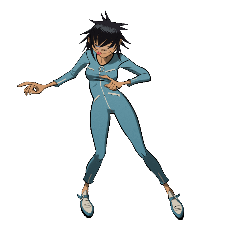 Noodle Dancing Sticker by Gorillaz for iOS & Android GIPHY