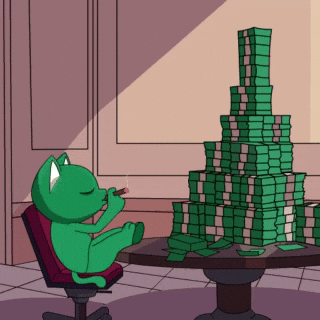 Money Stacking GIF by MEOW