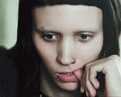 concentrating rooney mara GIF
