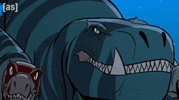 Dinosaur Snarling GIF by Adult Swim