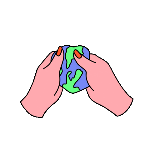 World Earth Sticker by Laura Arango