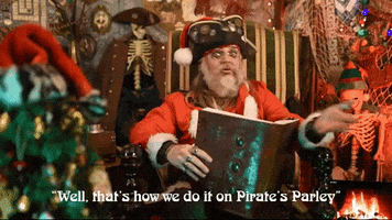 piratesparley christmas santa santa claus pirate GIF