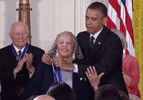 news barack obama president obama toni morrison presidential medal of freedom GIF