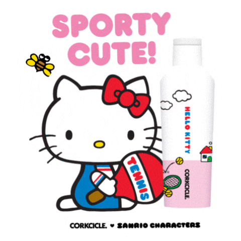 Hello Kitty Tennis Sticker by weareserial