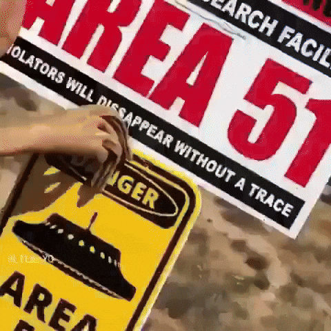 funny alien area 51 GIF