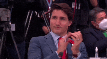 Justin Trudeau Applause GIF by GIPHY News