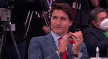 Justin Trudeau Applause GIF by GIPHY News