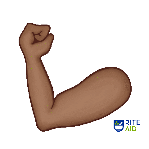 Flu Shot Muscle Sticker by Rite Aid