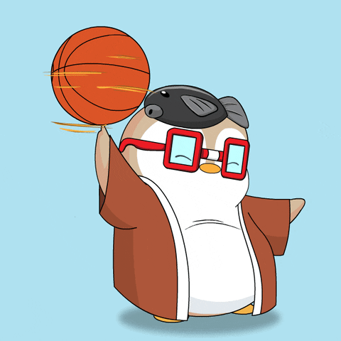 Basketball Spinning GIF by Pudgy Penguins