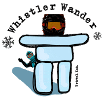 Whistler Blackcomb Sticker by Eva