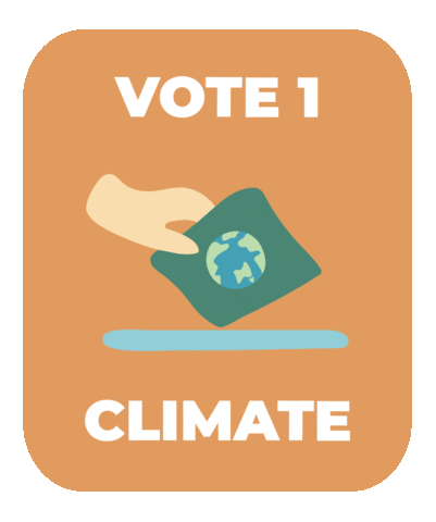 Voting Climate Change Sticker by Project Planet