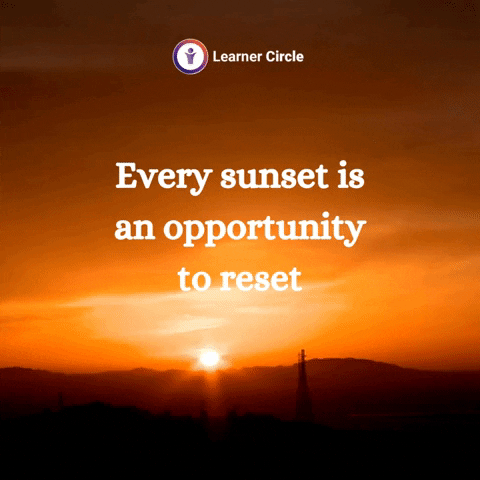 Sun Reset GIF by Learner Circle
