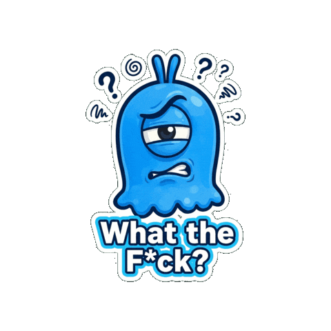 Wait What Wtf Sticker by Momo & Tulus