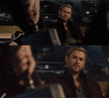 Captain America Thor Hammer GIF