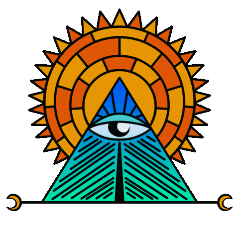 Sun Illuminati Sticker by Nico