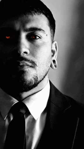 Serious Black And White GIF