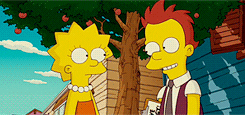 shy the simpsons GIF