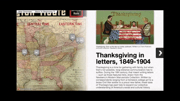 Thanksgiving Letters GIF by Newberry Library