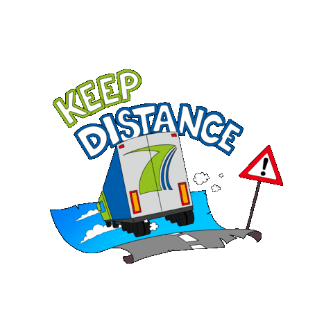 Keep Distance Sticker by Transpress