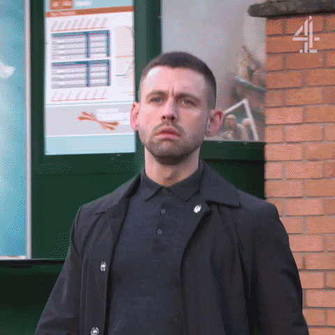 Wrong Man Surprise GIF by Hollyoaks
