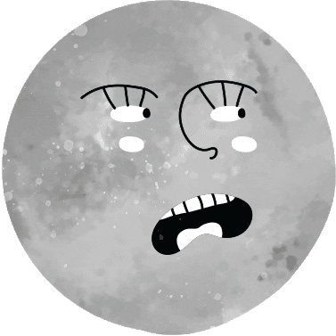 Emoji Lua Sticker by Midia Clips