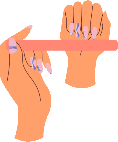 Illustration Hand Sticker by ProNails_HQ