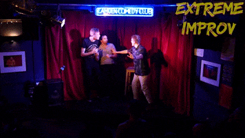 Fight Defend GIF by Extreme Improv
