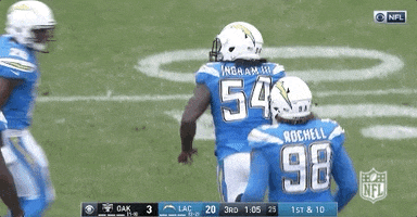 Celebrate Melvin Ingram GIF by Los Angeles Chargers