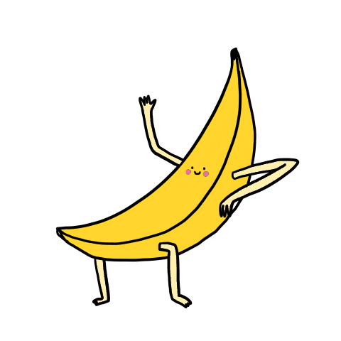 hannahroedel smile hi welcome banana GIF