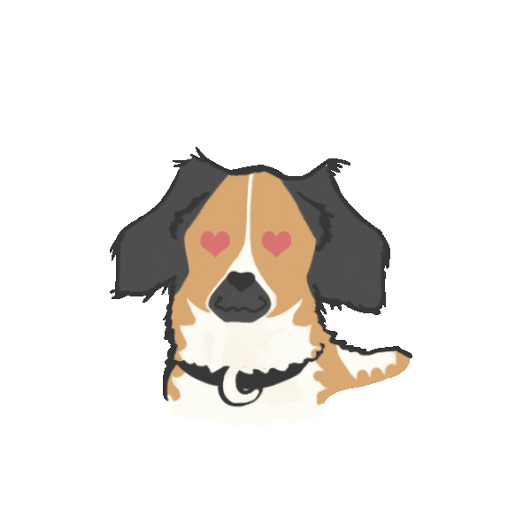 Dog Love Sticker by Mundo na Caixinha | Papelaria Artesanal Cristã