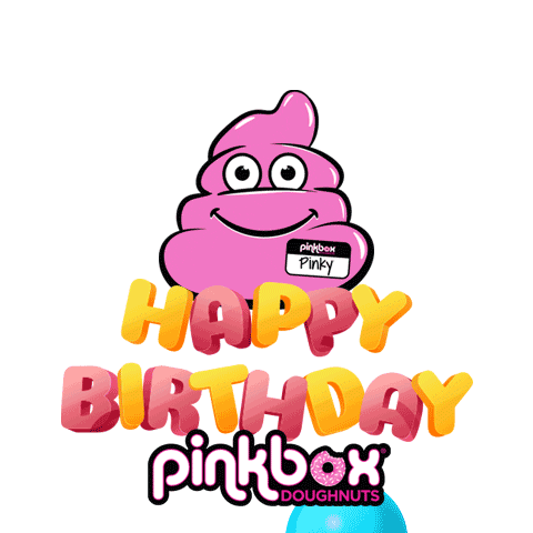 Happy Birthday Sticker by pinkboxdoughnuts