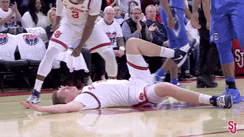 Lay Down St Johns GIF by St. John's Red Storm